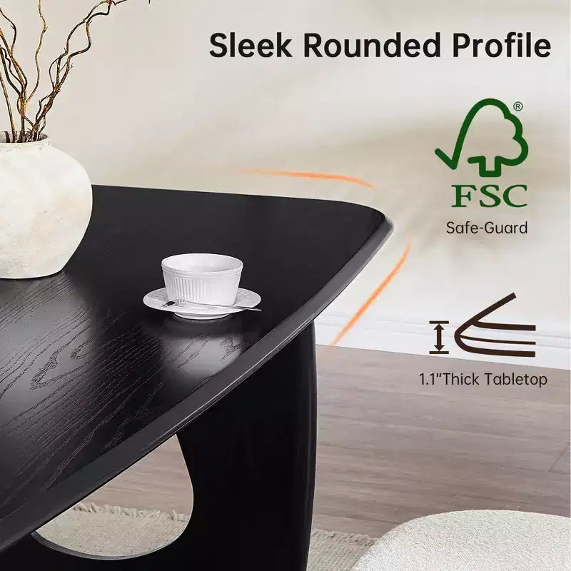 Modern Dining Table Set for 4, 68'' Rectangle Dining Table with 4 Chairs, ith Pedestal Base, Dinner Table for Dining Room, Kitchen-Morden Fort