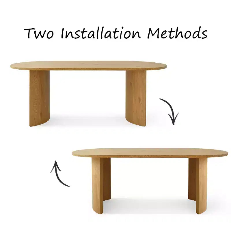 Modern Dining Table Set for 8, Oval 79 Table and Upholstered Dining Chairs with Rattan Backs, Perfect for Kitchens-Panipeachy