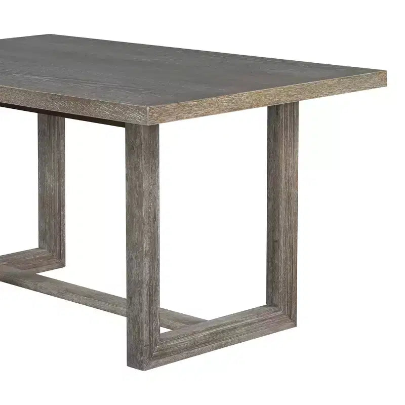 6 Pieces Farmhouse Dining Set for 5, Rectangular Table Set with Trapezoidal Table Base and 4 Upholstered Chairs and Bench for Dining Room