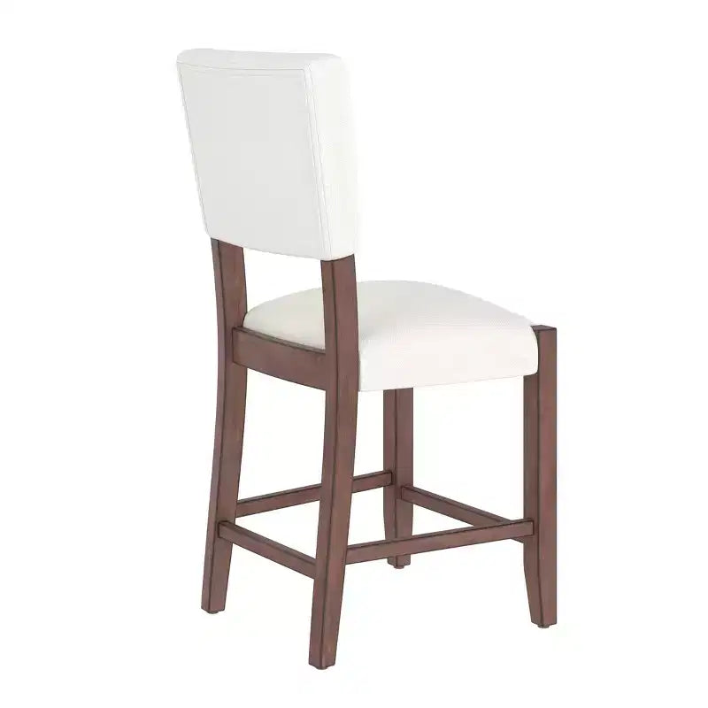 Marble Counter Height Dining Table Set, Bar Table Set with 2/4 Upholstered Chairs for Dining Room Pub Kitchen Small Place, beige brown