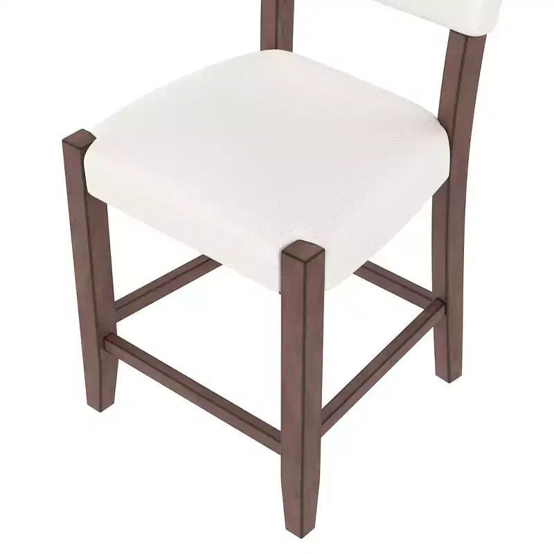 Marble Counter Height Dining Table Set, Bar Table Set with 2/4 Upholstered Chairs for Dining Room Pub Kitchen Small Place, beige brown
