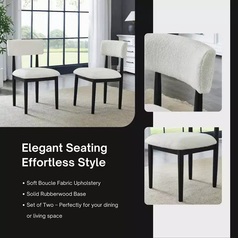 Roundhill Furniture Edo 5-Piece Dining Set, Round Trestle Table and 4 Upholstered Chairs