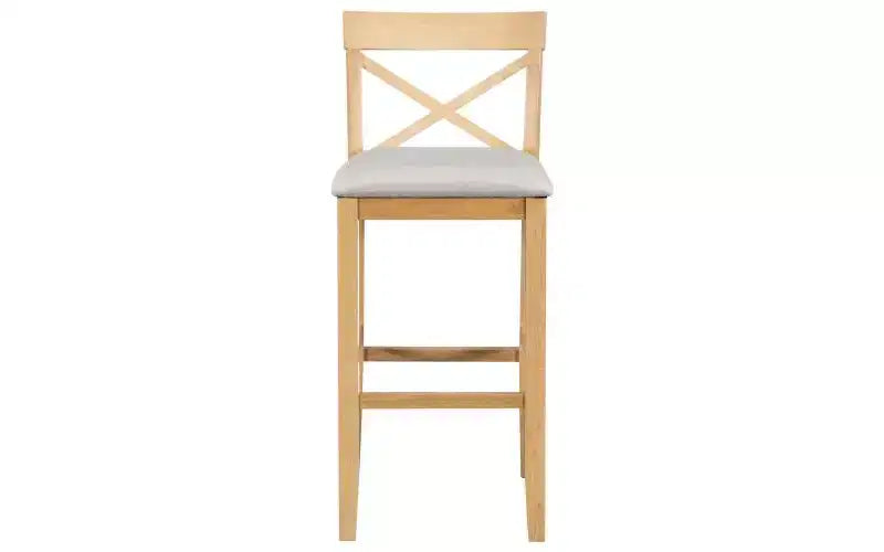 JVNOXK 48-inch Farmhouse-Style Rectangular Wood Bar-Style Dining Table and Chair Set with Two Chairs, Suitable for Kitchen, Beige