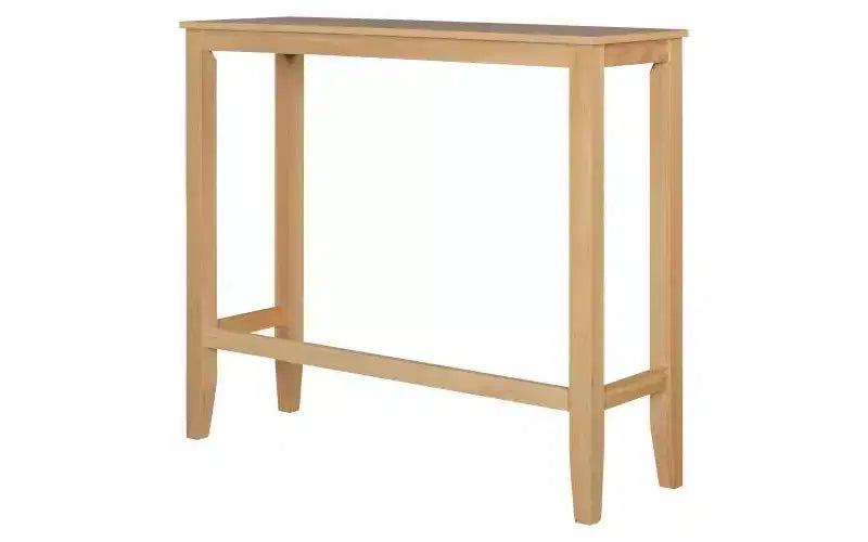 JVNOXK 48-inch Farmhouse-Style Rectangular Wood Bar-Style Dining Table and Chair Set with Two Chairs, Suitable for Kitchen, Beige