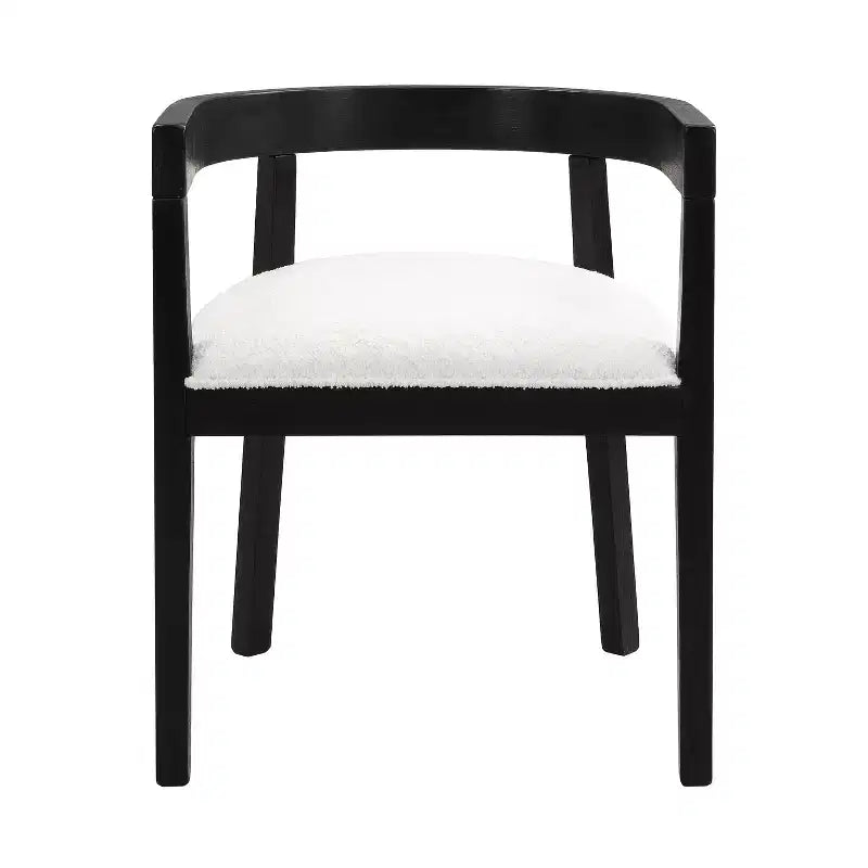 Christopher Knight Home Sonal Modern 5 Piece Round Dining Table Set with 4 Rubberwood Upholstered Chairs