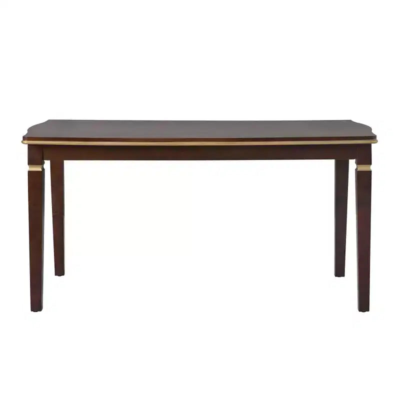 6-Piece Dining Table Set with 4 Chairs and Bench, 60-Inch Table, for Home Dining Room