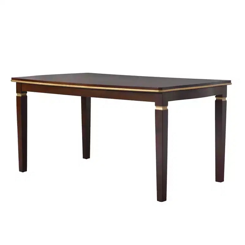 6-Piece Dining Table Set with 4 Chairs and Bench, 60-Inch Table, for Home Dining Room