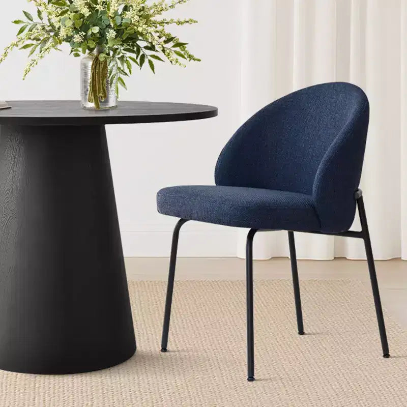 5-Piece Round Dining Table Set, 35 Pedestal Table and Upholstered Accent Chairs for Kitchen or Small Dining Room-Panipeachy