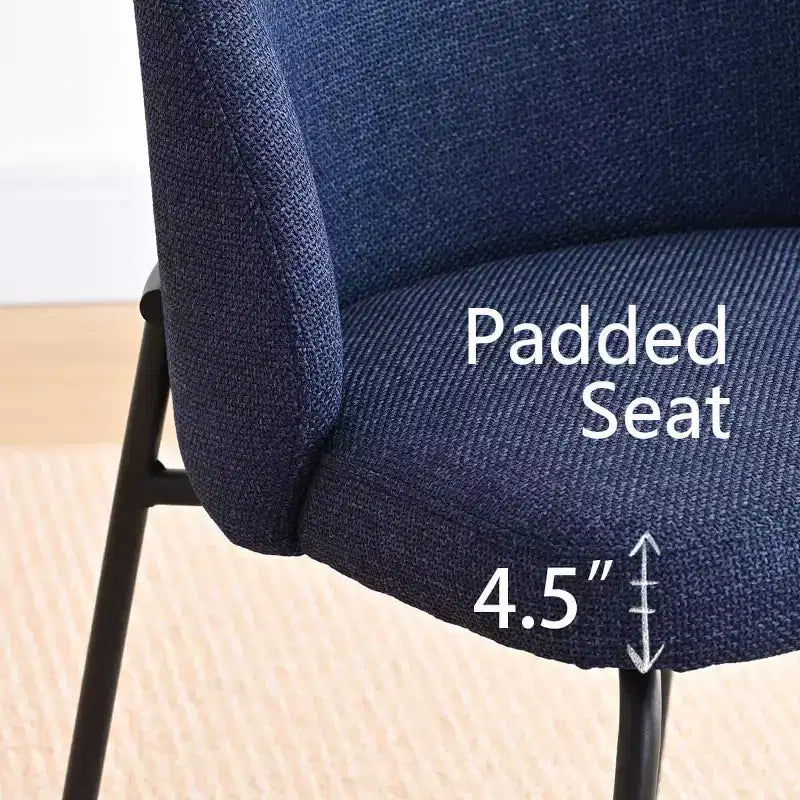 5-Piece Round Dining Table Set, 35 Pedestal Table and Upholstered Accent Chairs for Kitchen or Small Dining Room-Panipeachy