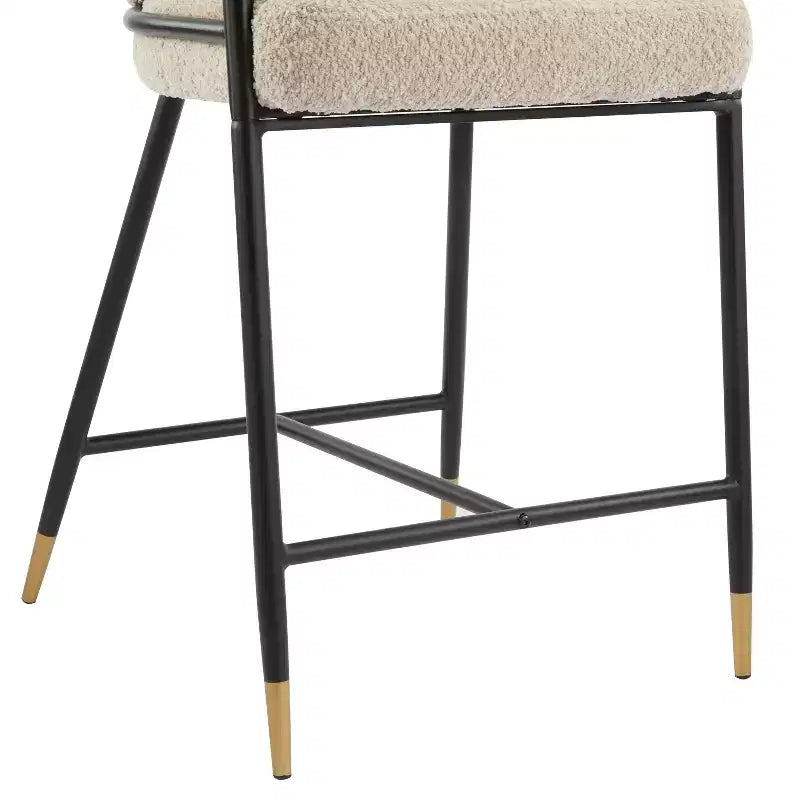Christopher Knight Home Kun 3 Piece Contemporary Boucle Upholstered Counter Stools with Fluted Long Table