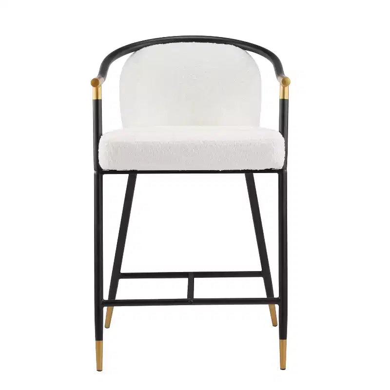 Christopher Knight Home Kun 3 Piece Contemporary Boucle Upholstered Counter Stools with Fluted Long Table