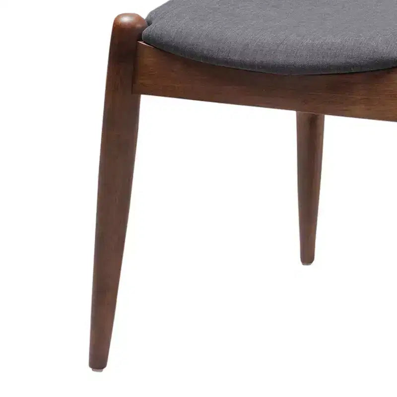 Minimalist Wood Dining Set for 4, 5 Pieces Rectangular Small Space Table Set with 4 Upholstered Chairs for Kitchen