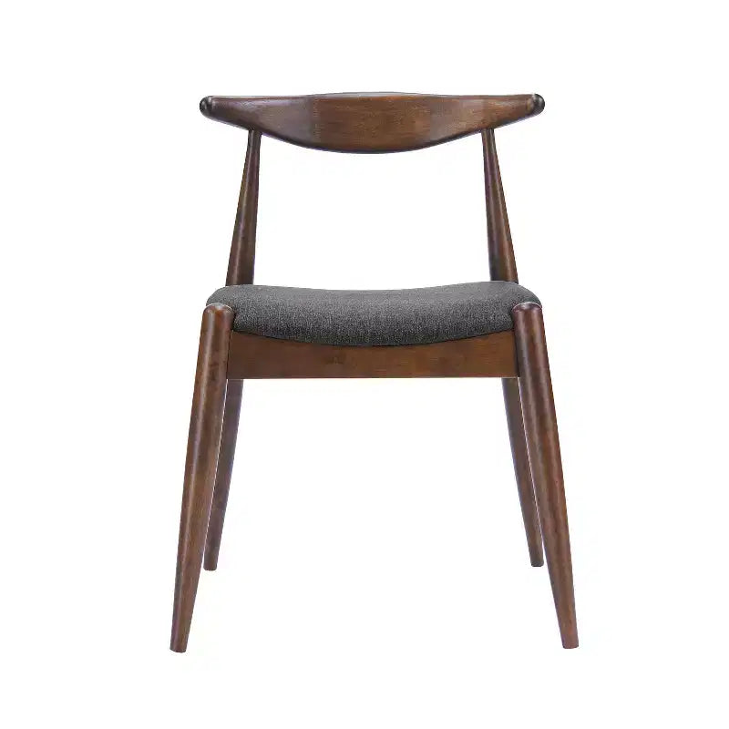 Minimalist Wood Dining Set for 4, 5 Pieces Rectangular Small Space Table Set with 4 Upholstered Chairs for Kitchen