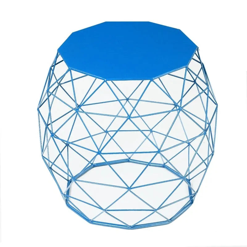 Table d'appoint géométrique en fer