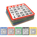 Cartes de bingo réutilisables multicolores