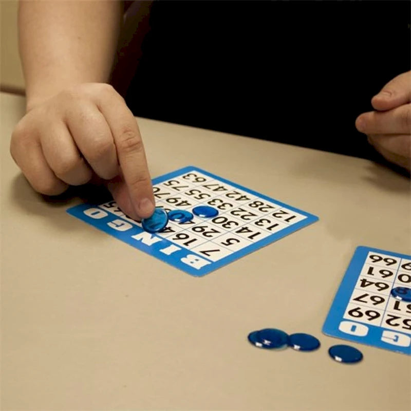 Cartes de bingo réutilisables multicolores