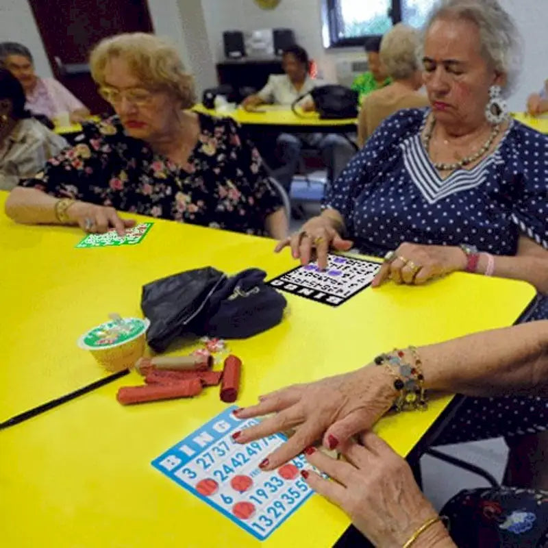 Cartes de bingo réutilisables multicolores