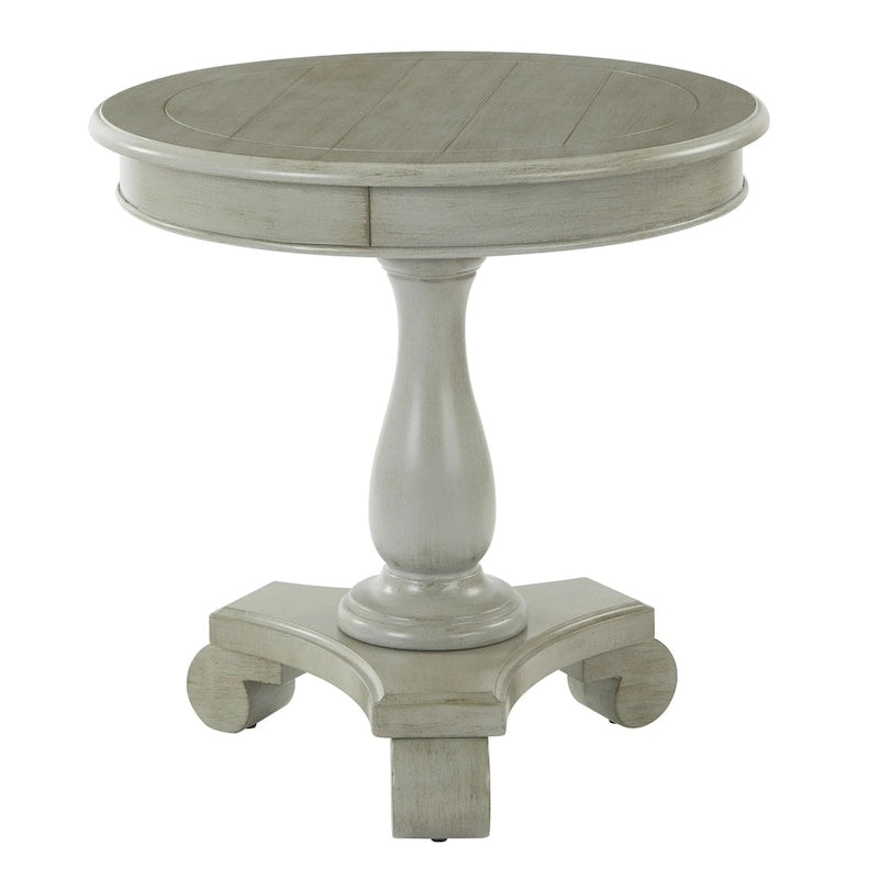 Table d'appoint ronde traditionnelle peinte à la main