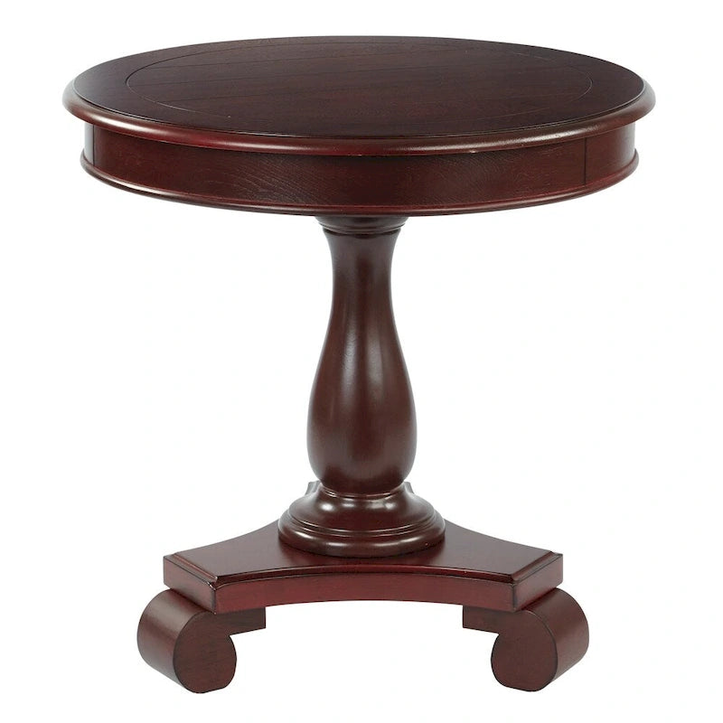 Table d'appoint ronde traditionnelle peinte à la main