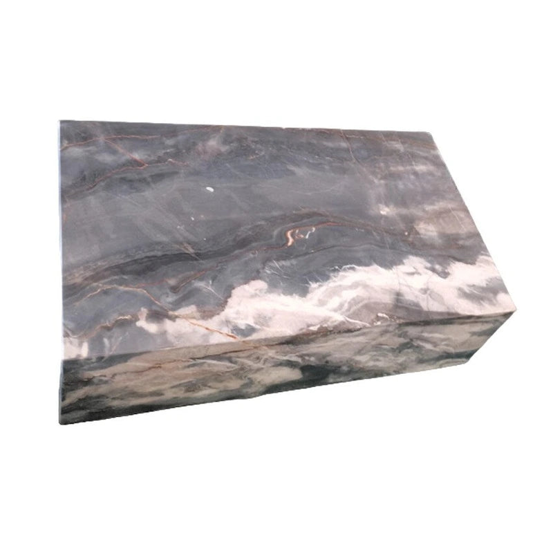 Table basse en bloc de marbre noir Phantom